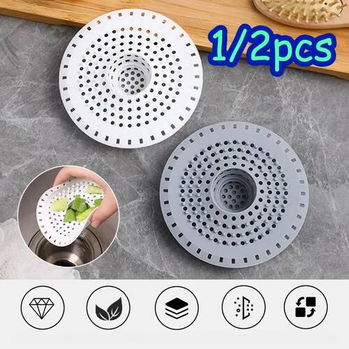 Plug Stopper Kitchen Sewer Silicone Bathroom Floor Bathtub W