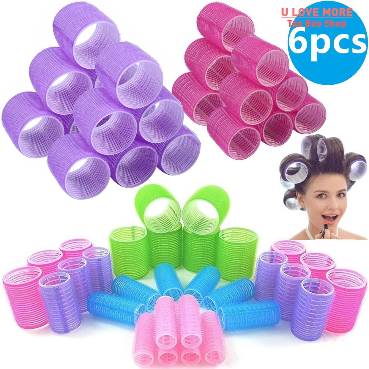 Hair Rollers Self Grip Hook Hair Curlers Heatless Hair Rolle