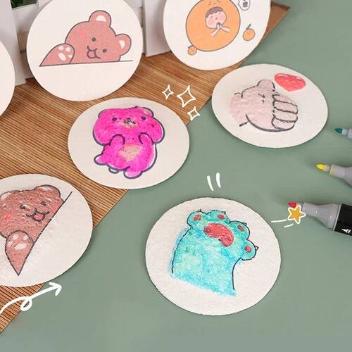 3D Puffy Foam Texture Painting Paper For Kids DIY Drawing Ar
