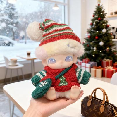 DIMOO娃衣DIMOO新品新生日记娃衣潮玩搪胶公仔衣服替换装红圣诞