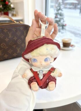 DIMOO娃衣DIMOO新品新生日记娃衣潮玩公仔衣服替换装红色工装裤