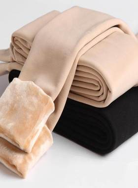 Winter Warm Leggings Women High Waist wool Pants高腰打底裤女