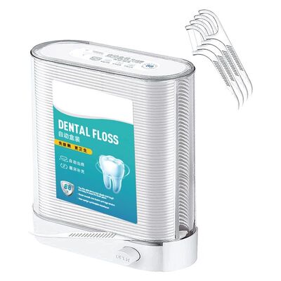 Portable Dental Floss Pick Dispenser Pop-Up Automatic Holder