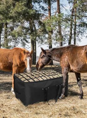1PCS Portable Livestock Feeding Bag with Hay Storage Foldabl