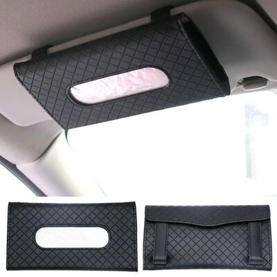 1Pcs Car Tissue Box Towel Sets Car Sun Visor Tissue Box Hold