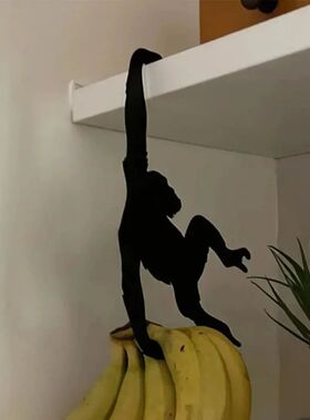 New Kitchen Wall Door Metal Hook Key Hanger Cat Tail Monkey