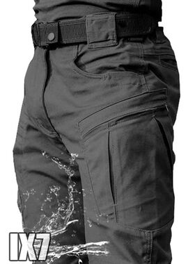 Men City Pants Cargo Trousers Multi-pocket Waterproof Wear-r
