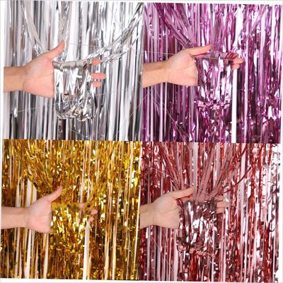 Christmas party rain curtain background wall decoration frin