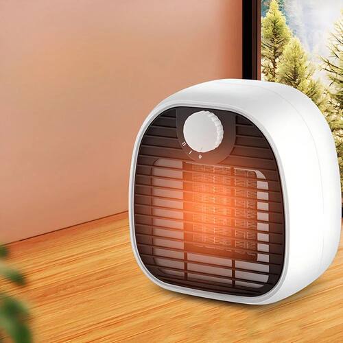 Car Heating Fans Mini Space Heater Fast Heating Desktop Fan