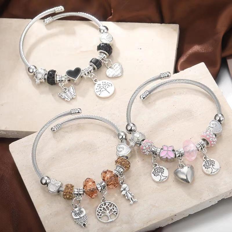 beaded bracelet, alloy rhinestone fashion jewelry甜美手链女