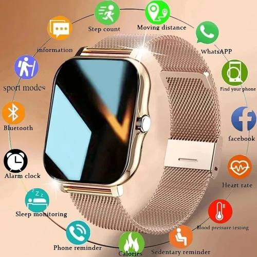 Smart Watch For Men Women Gift For Full Touch Screen Sport F
