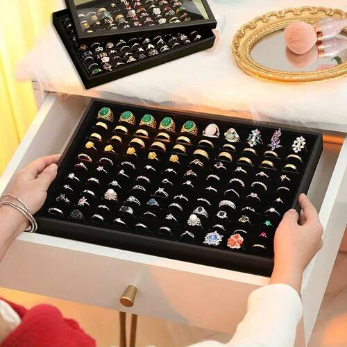 1Set Ring Holder Display Tray Jewelry Organizer Stands for S