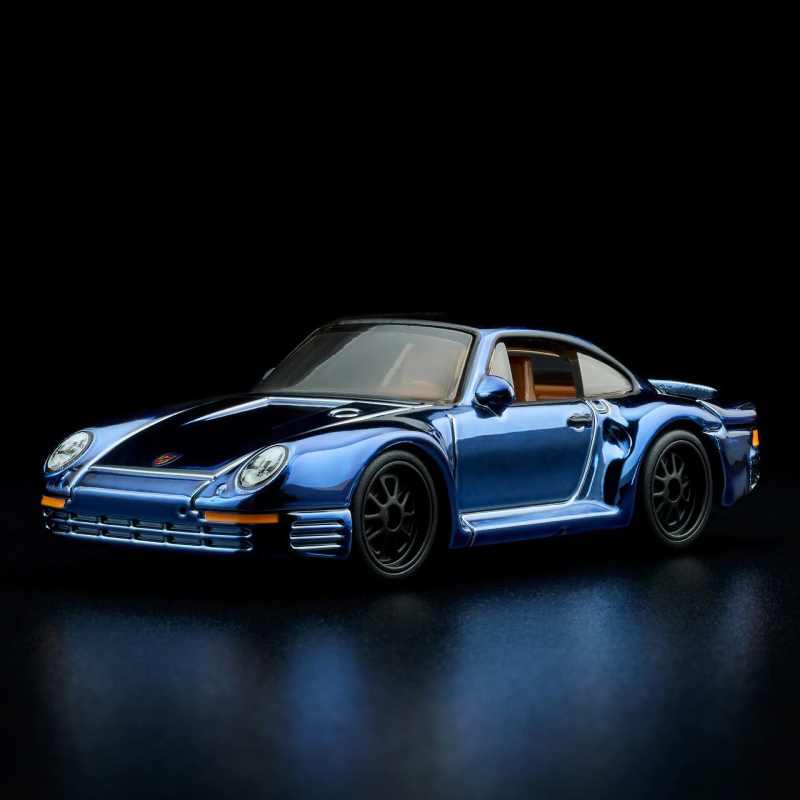 现货 风火轮 保时捷959 电镀蓝RLC Exclusive Porsche 959 成色:图片