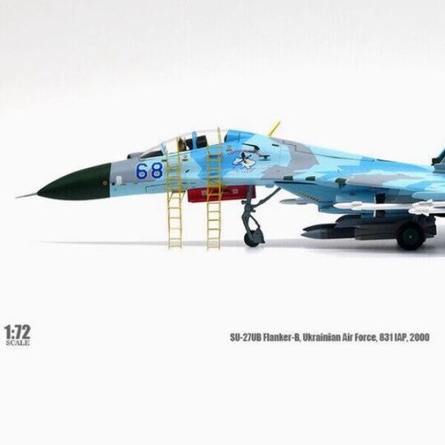 jc wings乌克兰苏27传奇蓝色68号合金模型，1/72 成色:几乎全新;