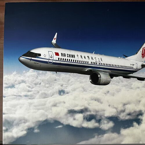 hogan制造；中国国际航空波音737 MAX 8飞机模型，1:200比例，盒