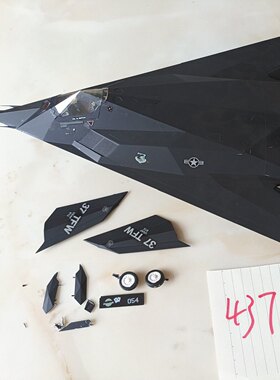 (437)  1/48 F-117 夜鹰 战机模型 飞机模型 静态模型 烂尾模型
