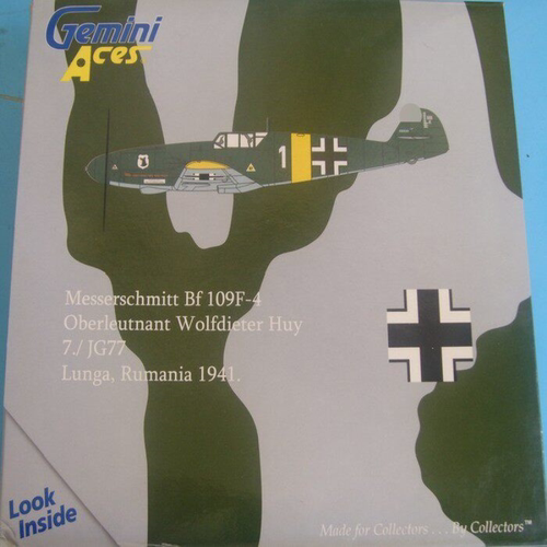Gemini Aces 1/72 Bf109F-4 德国空军战斗机模型，未拆封。带原装