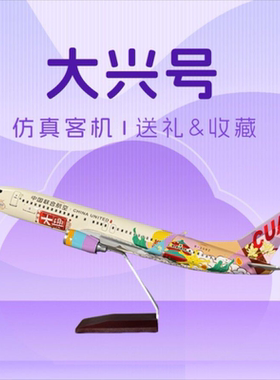 中联航城市系列彩绘机飞机模型47cm机身飞机模型 喜欢收藏的?