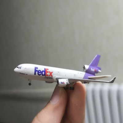 Fedex联邦快递MD11 1/700比例，3D打印板件，手工上色精涂，水帖