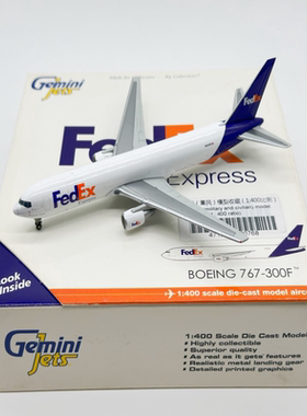 FEDEX联邦快递767-300F N101FE GJ模型产品厂商：GJ涂装信息：