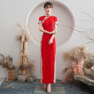高雅气质民国风感连衣裙回门服新 旗袍年轻款 2026新款 新式