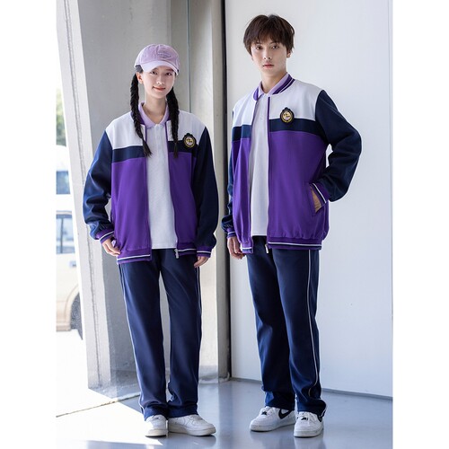 2026新款中小学生校服套装学院大童班服拉链衫幼儿运动两件套园服