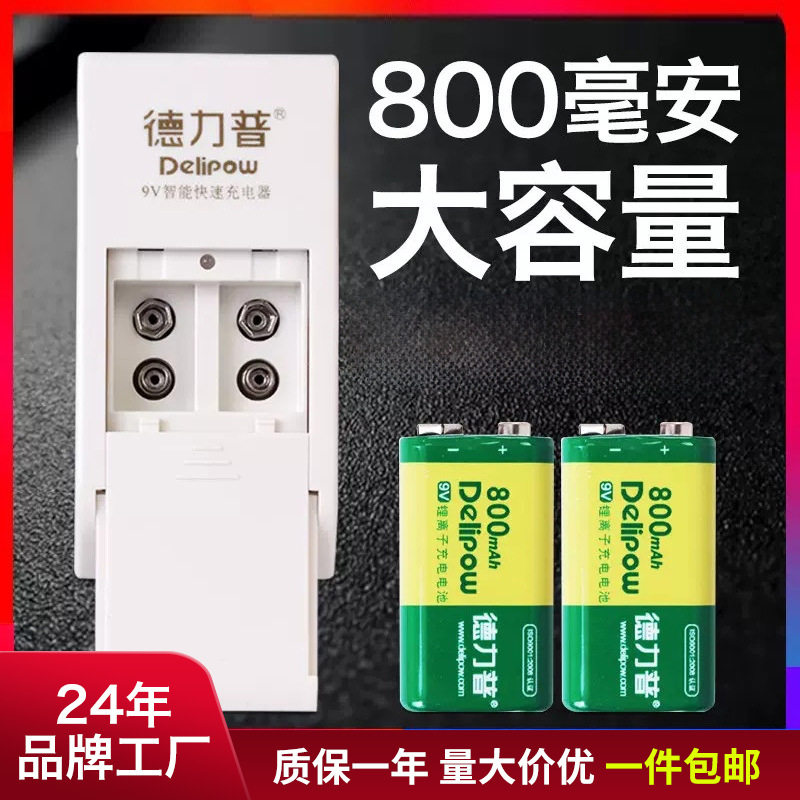 德力普9V充电套装800mAh吉他