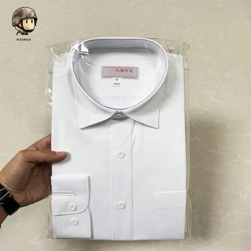 礼服衬衣男士白色常服衬衫学生礼仪学校升旗演出通勤挺括不皱品质