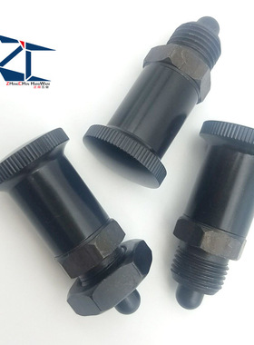 ZAY33复位型短型树脂旋钮柱塞分度弹簧销PXSA PXSK 12/16短螺纹型