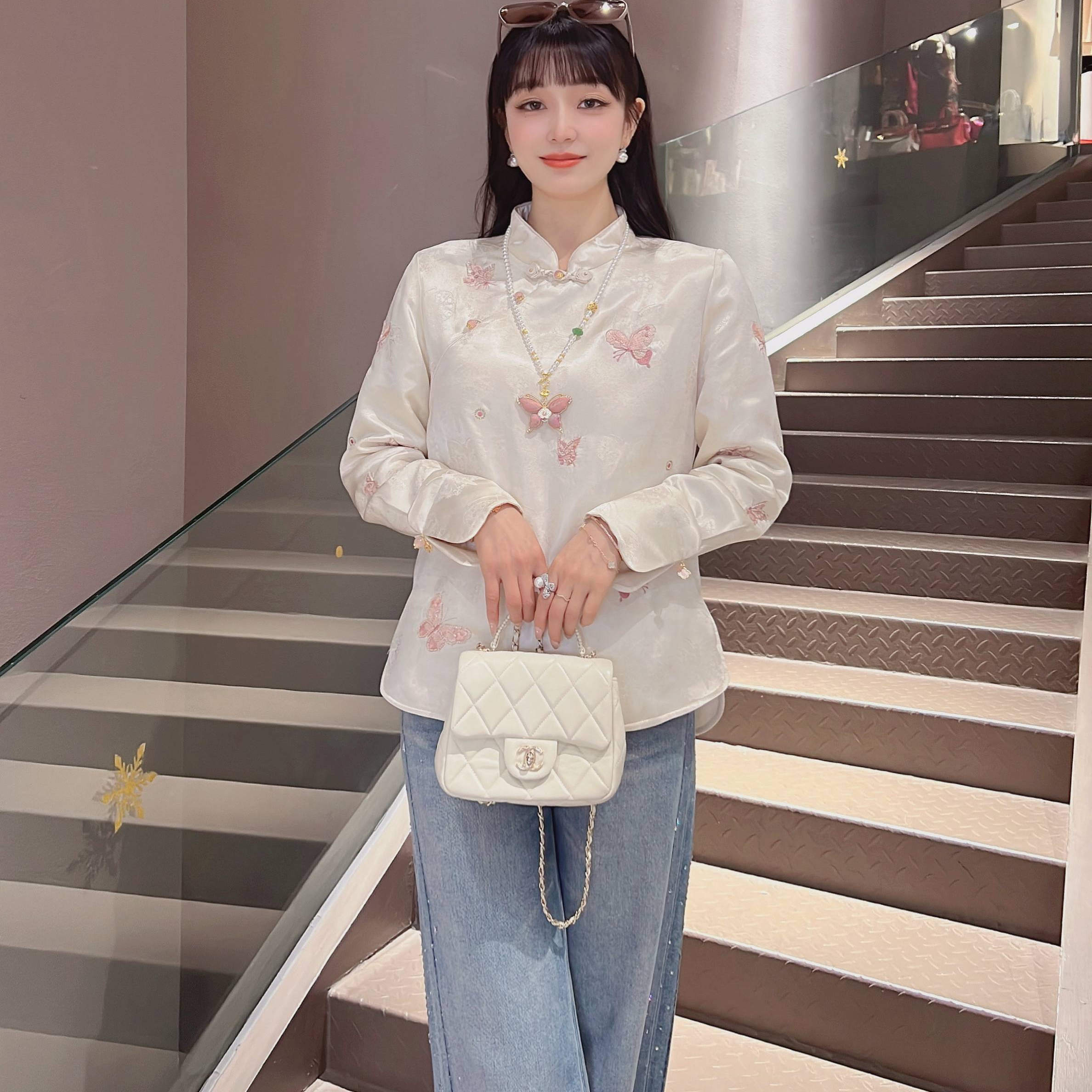 《77定制》2025年秋冬季新中式百搭衬衣6678