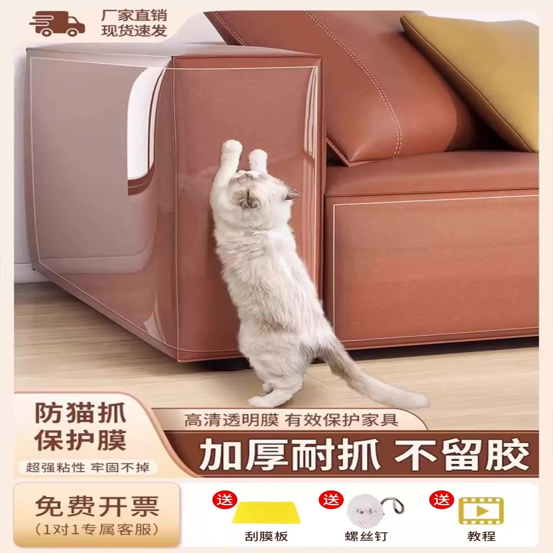 【防猫抓沙发保护套】透明保护套防撞条沙发套猫抓板垫猫咪用品猫
