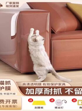 【防猫抓沙发保护套】透明保护套防撞条沙发套猫抓板垫猫咪用品猫