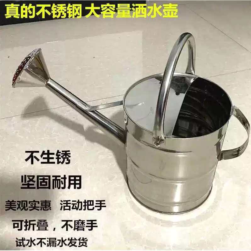 德国进口不锈钢洒水壶家用铁喷壶老式农用浇水壶浇花桶手提浇菜洒