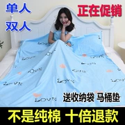 Du lịch và ở khách sạn qua túi ngủ bẩn cotton người lớn du lịch du lịch khách sạn tấm người lớn cotton di động đôi - Túi ngủ