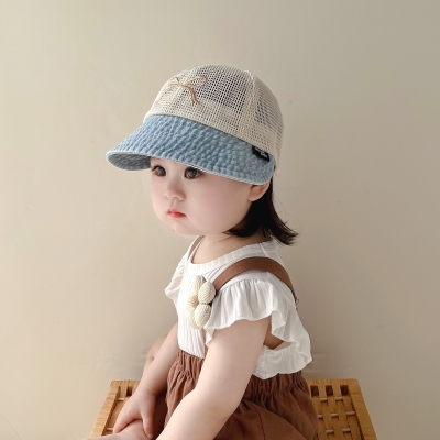 儿童遮阳帽夏季透气女童牛仔帽