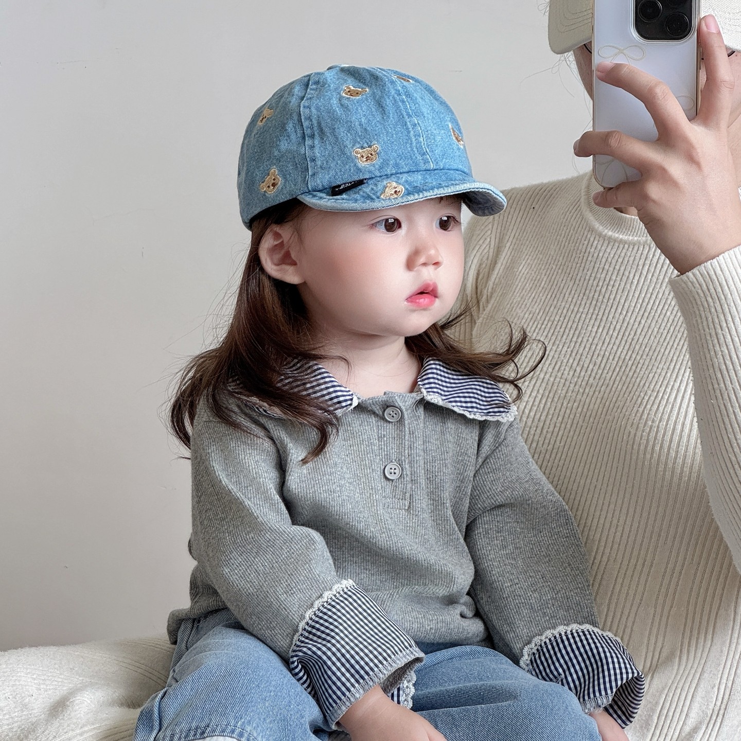 宝宝鸭舌帽春秋季刺绣小熊帅气婴儿牛仔遮阳帽软檐儿童防风棒球帽,童装/婴儿装/亲子装,帽子,淘宝优惠券,粉丝福利购,淘宝优惠卷