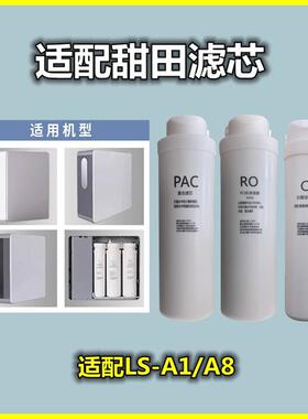 适用甜田净水器滤芯75G/400G反渗透纯水机卡接式PPC/RO膜/后置C2