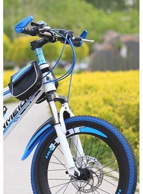 山地车避震前叉20寸/26寸无丝加粗车叉黑色白色减震前叉