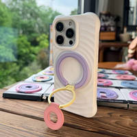 Dopamine dual-ring magnetic phone stand, double-sided ring buckle back sticker, strong adhesion to the desktop, portable photography magic tool thumbnail 2