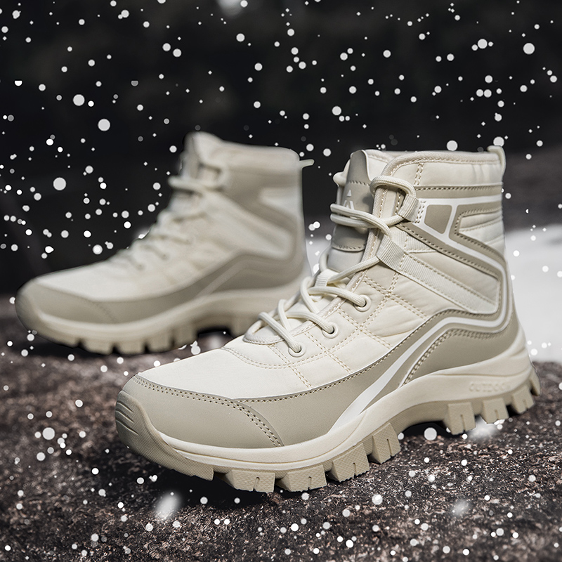 冬季登山鞋女加绒保暖爬