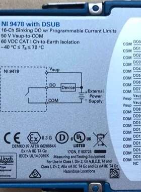 {议价}NINI 9478模块 779940-01 16通道50μs