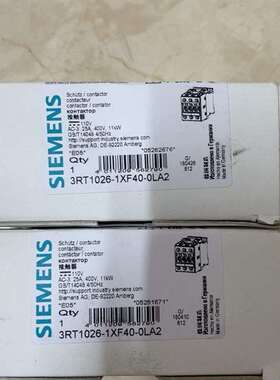 {议价}接触器 3RT1026-1XF40-0LA2 正品