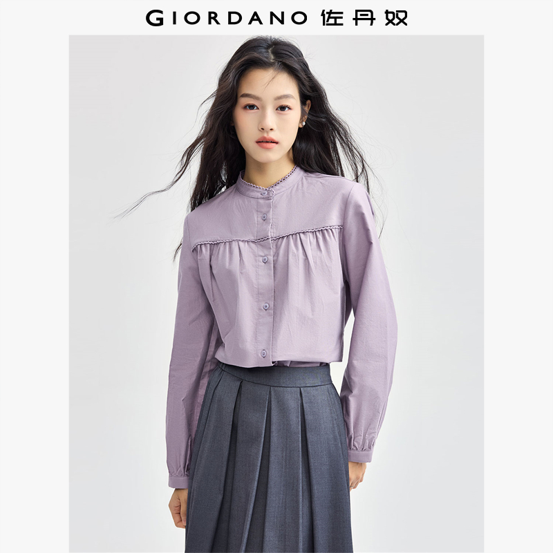 Giordano/佐丹奴长袖纯棉衬衫