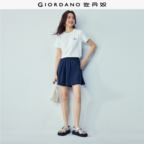 Giordano短袖休闲刺绣T恤