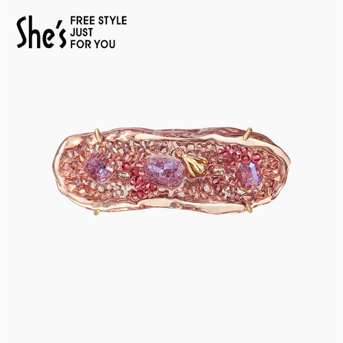 shes璀璨工艺水晶马尾横夹