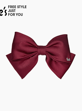 shes茜子经典百搭双层蝴蝶结平行夹半发马尾夹女团横夹女