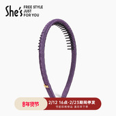shes茜子发饰通勤简约头箍带齿压发洗脸碎发细发箍发卡女发饰品