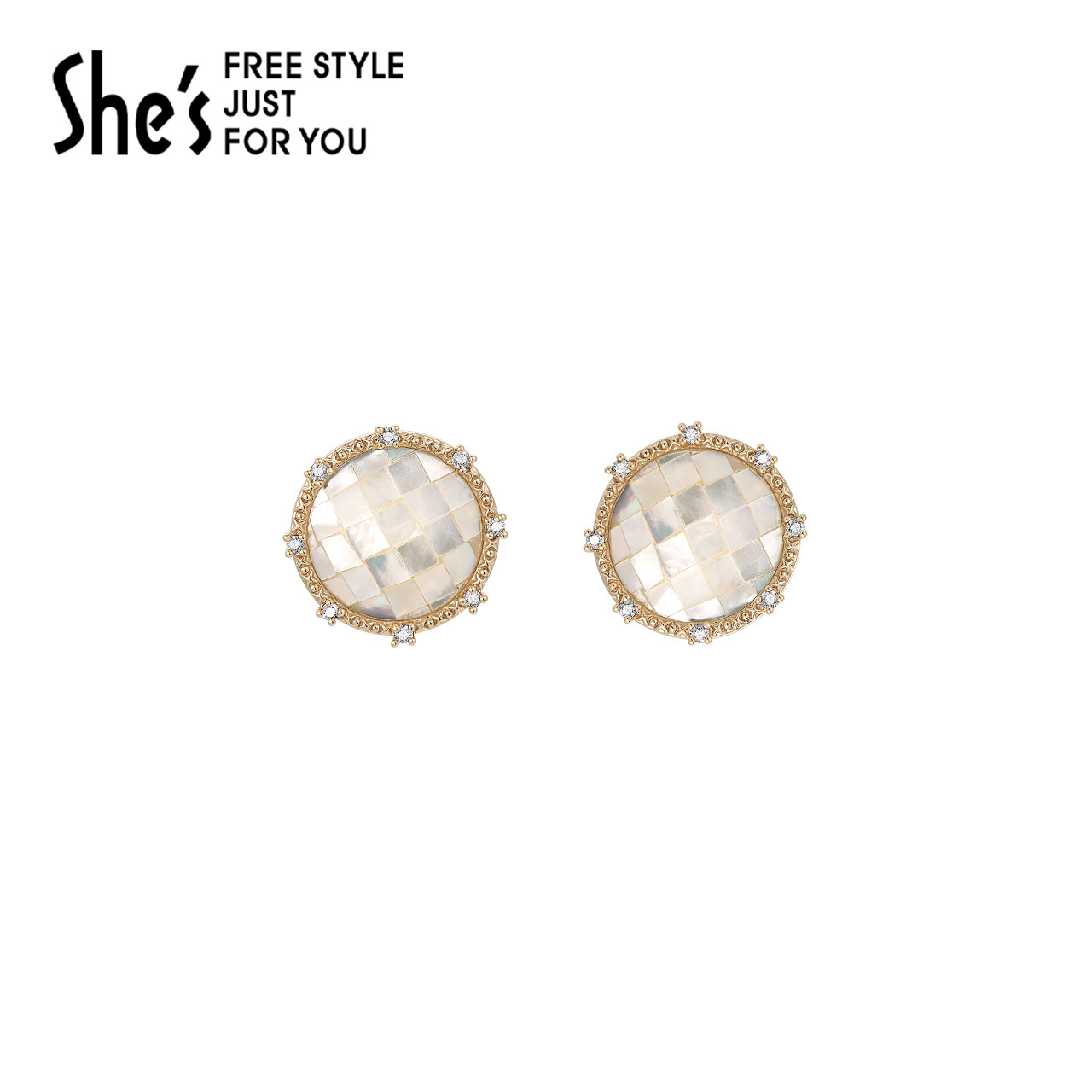 shes茜子凡尔赛珠光莹润工艺珍珠耳夹时髦百搭耳耳饰无耳洞女饰品,饰品/流行首饰/时尚饰品新,耳夹,淘宝优惠券,粉丝福利购,淘宝优惠卷