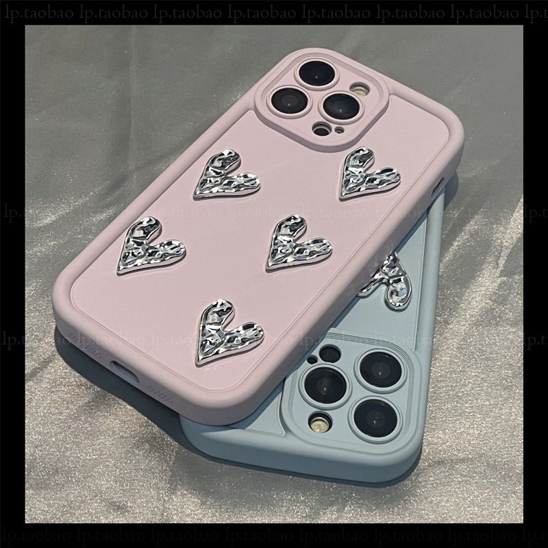 适用荣耀90手机壳华为x50保护套x30i彩色x10立体小爱心80pro肤感70por女款60se软硅胶x20畅玩40plus凹凸X405G