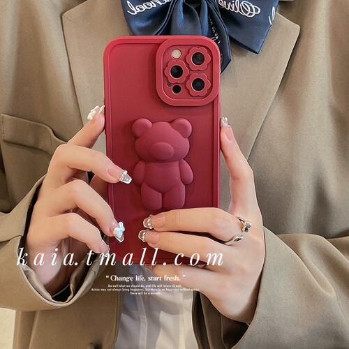 s10酒红色vivos9新年s7手机壳s6可爱s5情侣s1pro熊iqoo7卡通neo3保护套iQOOU3女款5G适用z1x萌z5潮z3纯色8por